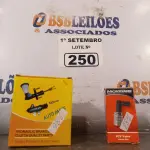 LOTE 250 - 01 VÁLVULA PVC E 01 BURRINHO DE FREIO. (NO ESTADO) ATENÇÃO! FAZER A VISITAÇÃO ANTES DE ARREMATAR, NÃO SABEMOS SE FUNCIONA. LEILÃO NÃO TEM GARANTIA E NEM DEVOLUÇÃO, SUJEITO A POSSÍVEIS AVARIAS VISÍVEIS/OCULTAS E/OU AUSÊNCIA DE COMPONENTES.