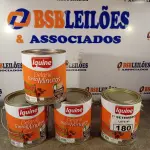 LOTE 180 - 04 LATAS DE ESMALTE SINTÉTICO IQUINE 3,6L SENDO 02 NA COR AZUL DEL REY E 02 NA COR AZUL FRANÇA. (NO ESTADO) ATENÇÃO! FAZER A VISITAÇÃO ANTES DE ARREMATAR, NÃO SABEMOS SE FUNCIONA. LEILÃO NÃO TEM GARANTIA E NEM DEVOLUÇÃO, SUJEITO A POSSÍVEIS AVARIAS VISÍVEIS/OCULTAS E/OU AUSÊNCIA DE COMPONENTES.