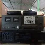 LOTE 493 - 01 RECEIVER, 01 TAPE DECK E 02 GRAVADORES. (NO ESTADO) ATENÇÃO! FAZER A VISITAÇÃO ANTES DE ARREMATAR, NÃO SABEMOS SE FUNCIONA. LEILÃO NÃO TEM GARANTIA E NEM DEVOLUÇÃO, SUJEITO A POSSÍVEIS AVARIAS VISÍVEIS/OCULTAS E/OU AUSÊNCIA DE COMPONENTES.