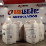 LOTE 546 - 20 LITROS DE SABONETE DE ESPUMA ANTISSÉPTICO. (NO ESTADO) ATENÇÃO! FAZER A VISITAÇÃO ANTES DE ARREMATAR, NÃO SABEMOS SE FUNCIONA. LEILÃO NÃO TEM GARANTIA E NEM DEVOLUÇÃO, SUJEITO A POSSÍVEIS AVARIAS VISÍVEIS/OCULTAS E/OU AUSÊNCIA DE COMPONENTES.