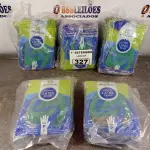 LOTE 327 - 05 PACOTES DE LUVAS DE LÁTEX SILVER TAMANHO “P”. (NO ESTADO) ATENÇÃO! FAZER A VISITAÇÃO ANTES DE ARREMATAR, NÃO SABEMOS SE FUNCIONA. LEILÃO NÃO TEM GARANTIA E NEM DEVOLUÇÃO, SUJEITO A POSSÍVEIS AVARIAS VISÍVEIS/OCULTAS E/OU AUSÊNCIA DE COMPONENTES.