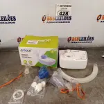 LOTE 428 - 01 NEBULIZADOR ULTRASSÓNICO ULTRANEB DESK2. (NO ESTADO) ATENÇÃO! FAZER A VISITAÇÃO ANTES DE ARREMATAR, NÃO SABEMOS SE FUNCIONA. LEILÃO NÃO TEM GARANTIA E NEM DEVOLUÇÃO, SUJEITO A POSSÍVEIS AVARIAS VISÍVEIS/OCULTAS E/OU AUSÊNCIA DE COMPONENTES.