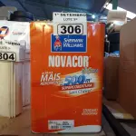 LOTE 306 - 01 LATA DE TINTA SHERWIN WILLIAMS NOVACOR SEM CHEIRO SEMIBRILHO INTERIORES/EXTERIORES 18L NA COR PALHA. (NO ESTADO) ATENÇÃO! FAZER A VISITAÇÃO ANTES DE ARREMATAR, NÃO SABEMOS SE FUNCIONA. LEILÃO NÃO TEM GARANTIA E NEM DEVOLUÇÃO, SUJEITO A POSSÍVEIS AVARIAS VISÍVEIS/OCULTAS E/OU AUSÊNCIA DE COMPONENTES.