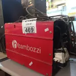 LOTE 469 - 01 MÁQUINA DE SOLDA BAMBOZZI 250. (NO ESTADO) ATENÇÃO! FAZER A VISITAÇÃO ANTES DE ARREMATAR, NÃO SABEMOS SE FUNCIONA. LEILÃO NÃO TEM GARANTIA E NEM DEVOLUÇÃO, SUJEITO A POSSÍVEIS AVARIAS VISÍVEIS/OCULTAS E/OU AUSÊNCIA DE COMPONENTES.