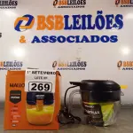 LOTE 269 - 01 ESPREMEDOR FRUITMAX MALLORY 1,20L DE CAPACIDADE 127V. (NO ESTADO) ATENÇÃO! FAZER A VISITAÇÃO ANTES DE ARREMATAR, NÃO SABEMOS SE FUNCIONA. LEILÃO NÃO TEM GARANTIA E NEM DEVOLUÇÃO, SUJEITO A POSSÍVEIS AVARIAS VISÍVEIS/OCULTAS E/OU AUSÊNCIA DE COMPONENTES.