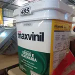 LOTE 485 - 01 BALDE DE TINTA MAXIVINIL ACRÍLICA GESSO E ALVENARIA INTERIORES 18L NA COR FOSCO BRANCO NEVE. (NO ESTADO) ATENÇÃO! FAZER A VISITAÇÃO ANTES DE ARREMATAR, NÃO SABEMOS SE FUNCIONA. LEILÃO NÃO TEM GARANTIA E NEM DEVOLUÇÃO, SUJEITO A POSSÍVEIS AVARIAS VISÍVEIS/OCULTAS E/OU AUSÊNCIA DE COMPONENTES.