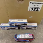 LOTE 322 - 01 LOTE COM VÁRIOS REATORES ELETRÔNICOS PARA LÂMPADAS FLUORESCENTE 2X16W. (NO ESTADO) ATENÇÃO! FAZER A VISITAÇÃO ANTES DE ARREMATAR, NÃO SABEMOS SE FUNCIONA. LEILÃO NÃO TEM GARANTIA E NEM DEVOLUÇÃO, SUJEITO A POSSÍVEIS AVARIAS VISÍVEIS/OCULTAS E/OU AUSÊNCIA DE COMPONENTES.