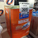 LOTE 305 - 01 LATA DE TINTA SHERWIN WILLIAMS NOVACOR SEM CHEIRO SEMIBRILHO INTERIORES/EXTERIORES 18L NA COR PALHA. (NO ESTADO) ATENÇÃO! FAZER A VISITAÇÃO ANTES DE ARREMATAR, NÃO SABEMOS SE FUNCIONA. LEILÃO NÃO TEM GARANTIA E NEM DEVOLUÇÃO, SUJEITO A POSSÍVEIS AVARIAS VISÍVEIS/OCULTAS E/OU AUSÊNCIA DE COMPONENTES.