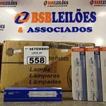 LOTE 558 - 01 LOTE COM VÁRIAS LÂMPADAS DE VAPOR METÁLICO E REATORES MARCAS E MODELOS DIVERSOS. (NO ESTADO) ATENÇÃO! FAZER A VISITAÇÃO ANTES DE ARREMATAR, NÃO SABEMOS SE FUNCIONA. LEILÃO NÃO TEM GARANTIA E NEM DEVOLUÇÃO, SUJEITO A POSSÍVEIS AVARIAS VISÍVEIS/OCULTAS E/OU AUSÊNCIA DE COMPONENTES.