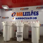 LOTE 285 - 08 FILTROS PARA CAIXA D’AGUA TIPO CAVALETE. (NO ESTADO) ATENÇÃO! FAZER A VISITAÇÃO ANTES DE ARREMATAR, NÃO SABEMOS SE FUNCIONA. LEILÃO NÃO TEM GARANTIA E NEM DEVOLUÇÃO, SUJEITO A POSSÍVEIS AVARIAS VISÍVEIS/OCULTAS E/OU AUSÊNCIA DE COMPONENTES.
