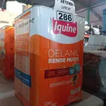 LOTE 286 - 01 LATA DE TINTA IQUINE DELANIL RENDE MUITO EXTERIORES/ INTERIORES ACRÍLICO STANDARD 18L NA COR BOI CAPRICHOSO. (NO ESTADO) ATENÇÃO! FAZER A VISITAÇÃO ANTES DE ARREMATAR, NÃO SABEMOS SE FUNCIONA. LEILÃO NÃO TEM GARANTIA E NEM DEVOLUÇÃO, SUJEITO A POSSÍVEIS AVARIAS VISÍVEIS/OCULTAS E/OU AUSÊNCIA DE COMPONENTES.