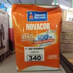 LOTE 340 - 01 LATA DE TINTA SHERWIN WILLIAMS NOVACOR SEM CHEIRO STANDARD EXTERIOR/INTERIORES NA COR FOSCO GELO. (NO ESTADO) ATENÇÃO! FAZER A VISITAÇÃO ANTES DE ARREMATAR, NÃO SABEMOS SE FUNCIONA. LEILÃO NÃO TEM GARANTIA E NEM DEVOLUÇÃO, SUJEITO A POSSÍVEIS AVARIAS VISÍVEIS/OCULTAS E/OU AUSÊNCIA DE COMPONENTES.