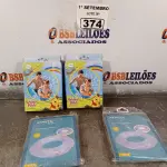 LOTE 374 - 04 BOIAS INFANTIL. (NO ESTADO) ATENÇÃO! FAZER A VISITAÇÃO ANTES DE ARREMATAR, NÃO SABEMOS SE FUNCIONA. LEILÃO NÃO TEM GARANTIA E NEM DEVOLUÇÃO, SUJEITO A POSSÍVEIS AVARIAS VISÍVEIS/OCULTAS E/OU AUSÊNCIA DE COMPONENTES.
