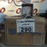 LOTE 290 - 03 CAIXAS DE REATORES PARA LÂMPADAS DE VAPOR METÁLICO 150W. (NO ESTADO) ATENÇÃO! FAZER A VISITAÇÃO ANTES DE ARREMATAR, NÃO SABEMOS SE FUNCIONA. LEILÃO NÃO TEM GARANTIA E NEM DEVOLUÇÃO, SUJEITO A POSSÍVEIS AVARIAS VISÍVEIS/OCULTAS E/OU AUSÊNCIA DE COMPONENTES.
