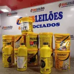 LOTE 317 - 01 LOTE COM VÁRIAS LATAS DE TINTA ASFÁLTICA E ADITIVO IMPERMEABILIZANTE DIVERSOS E 03 FRASCOS DE CONVERTEDOR DE FERRUGEM EM BASE PARA PINTURA. (NO ESTADO) ATENÇÃO! FAZER A VISITAÇÃO ANTES DE ARREMATAR, NÃO SABEMOS SE FUNCIONA. LEILÃO NÃO TEM GARANTIA E NEM DEVOLUÇÃO, SUJEITO A POSSÍVEIS AVARIAS VISÍVEIS/OCULTAS E/OU AUSÊNCIA DE COMPONENTES.