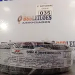 LOTE 035 - 01 ROLO DE CABO FLEXÍVEL 100M 1X4MM NA COR PRETA(NOVO). (NO ESTADO) ATENÇÃO! FAZER A VISITAÇÃO ANTES DE ARREMATAR, NÃO SABEMOS SE FUNCIONA. LEILÃO NÃO TEM GARANTIA E NEM DEVOLUÇÃO, SUJEITO A POSSÍVEIS AVARIAS VISÍVEIS/OCULTAS E/OU AUSÊNCIA DE COMPONENTES.