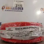LOTE 215 - 01 ROLO DE CABO FLEXÍVEL 100M 1X2,5MM NA COR VERMELHA(NOVO). (NO ESTADO) ATENÇÃO! FAZER A VISITAÇÃO ANTES DE ARREMATAR, NÃO SABEMOS SE FUNCIONA. LEILÃO NÃO TEM GARANTIA E NEM DEVOLUÇÃO, SUJEITO A POSSÍVEIS AVARIAS VISÍVEIS/OCULTAS E/OU AUSÊNCIA DE COMPONENTES.