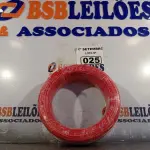 LOTE 025 - 01 ROLO DE CABO FLEXÍVEL 100M 1X2,5MM NA COR VERMELHA(NOVO). (NO ESTADO) ATENÇÃO! FAZER A VISITAÇÃO ANTES DE ARREMATAR, NÃO SABEMOS SE FUNCIONA. LEILÃO NÃO TEM GARANTIA E NEM DEVOLUÇÃO, SUJEITO A POSSÍVEIS AVARIAS VISÍVEIS/OCULTAS E/OU AUSÊNCIA DE COMPONENTES.