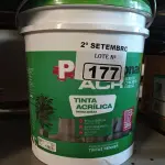 LOTE 177 - 01 BALDE DE TINTA ACRÍLICA 18L NA COR CONCRETO FOSCO. (NO ESTADO) ATENÇÃO! FAZER A VISITAÇÃO ANTES DE ARREMATAR, NÃO SABEMOS SE FUNCIONA. LEILÃO NÃO TEM GARANTIA E NEM DEVOLUÇÃO, SUJEITO A POSSÍVEIS AVARIAS VISÍVEIS/OCULTAS E/OU AUSÊNCIA DE COMPONENTES.