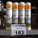 LOTE 183 - 16 TUBOS DE SELANTE ACRÍLICO FLEXÍVEL. (NO ESTADO) ATENÇÃO! FAZER A VISITAÇÃO ANTES DE ARREMATAR, NÃO SABEMOS SE FUNCIONA. LEILÃO NÃO TEM GARANTIA E NEM DEVOLUÇÃO, SUJEITO A POSSÍVEIS AVARIAS VISÍVEIS/OCULTAS E/OU AUSÊNCIA DE COMPONENTES.