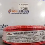 LOTE 135 - 01 ROLO DE CABO FLEXÍVEL 100M 1X4MM NA COR VERMELHA(NOVO). (NO ESTADO) ATENÇÃO! FAZER A VISITAÇÃO ANTES DE ARREMATAR, NÃO SABEMOS SE FUNCIONA. LEILÃO NÃO TEM GARANTIA E NEM DEVOLUÇÃO, SUJEITO A POSSÍVEIS AVARIAS VISÍVEIS/OCULTAS E/OU AUSÊNCIA DE COMPONENTES.