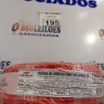 LOTE 195 - 01 ROLO DE CABO FLEXÍVEL 100M 1X2,5MM NA COR VERMELHA(NOVO). (NO ESTADO) ATENÇÃO! FAZER A VISITAÇÃO ANTES DE ARREMATAR, NÃO SABEMOS SE FUNCIONA. LEILÃO NÃO TEM GARANTIA E NEM DEVOLUÇÃO, SUJEITO A POSSÍVEIS AVARIAS VISÍVEIS/OCULTAS E/OU AUSÊNCIA DE COMPONENTES.