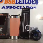 LOTE 069 - 01 COPO E 01 GARRAFA DIGITAL 500ML TÉRMICOS. (NO ESTADO) ATENÇÃO! FAZER A VISITAÇÃO ANTES DE ARREMATAR, NÃO SABEMOS SE FUNCIONA. LEILÃO NÃO TEM GARANTIA E NEM DEVOLUÇÃO, SUJEITO A POSSÍVEIS AVARIAS VISÍVEIS/OCULTAS E/OU AUSÊNCIA DE COMPONENTES.