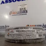 LOTE 015 - 01 ROLO DE CABO FLEXÍVEL 100M 1X4MM NA COR CINZA(NOVO). (NO ESTADO) ATENÇÃO! FAZER A VISITAÇÃO ANTES DE ARREMATAR, NÃO SABEMOS SE FUNCIONA. LEILÃO NÃO TEM GARANTIA E NEM DEVOLUÇÃO, SUJEITO A POSSÍVEIS AVARIAS VISÍVEIS/OCULTAS E/OU AUSÊNCIA DE COMPONENTES.