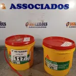 LOTE 117 - 02 BALDES DE SIKACRYL-203, SELANTE ACRÍLICO FLEXÍVEL 5KG. (NO ESTADO) ATENÇÃO! FAZER A VISITAÇÃO ANTES DE ARREMATAR, NÃO SABEMOS SE FUNCIONA. LEILÃO NÃO TEM GARANTIA E NEM DEVOLUÇÃO, SUJEITO A POSSÍVEIS AVARIAS VISÍVEIS/OCULTAS E/OU AUSÊNCIA DE COMPONENTES.