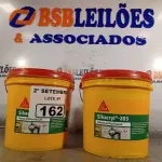 LOTE 162 - 02 BALDES DE SIKACRYL-203, SELANTE ACRÍLICO FLEXÍVEL 5KG. (NO ESTADO) ATENÇÃO! FAZER A VISITAÇÃO ANTES DE ARREMATAR, NÃO SABEMOS SE FUNCIONA. LEILÃO NÃO TEM GARANTIA E NEM DEVOLUÇÃO, SUJEITO A POSSÍVEIS AVARIAS VISÍVEIS/OCULTAS E/OU AUSÊNCIA DE COMPONENTES.