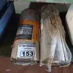 LOTE 153 - 02 ROLOS DE MANTA ASFÁLTICA MULTIUSO. (NO ESTADO) ATENÇÃO! FAZER A VISITAÇÃO ANTES DE ARREMATAR, NÃO SABEMOS SE FUNCIONA. LEILÃO NÃO TEM GARANTIA E NEM DEVOLUÇÃO, SUJEITO A POSSÍVEIS AVARIAS VISÍVEIS/OCULTAS E/OU AUSÊNCIA DE COMPONENTES.