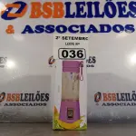 LOTE 036 - 01 LIQUIDIFICADOR PORTÁTIL. (NO ESTADO) ATENÇÃO! FAZER A VISITAÇÃO ANTES DE ARREMATAR, NÃO SABEMOS SE FUNCIONA. LEILÃO NÃO TEM GARANTIA E NEM DEVOLUÇÃO, SUJEITO A POSSÍVEIS AVARIAS VISÍVEIS/OCULTAS E/OU AUSÊNCIA DE COMPONENTES.