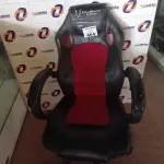 LOTE 464 - 01 CADEIRA GAMER. (NO ESTADO) ATENÇÃO! FAZER A VISITAÇÃO ANTES DE ARREMATAR, NÃO SABEMOS SE FUNCIONA. LEILÃO NÃO TEM GARANTIA E NEM DEVOLUÇÃO, SUJEITO A POSSÍVEIS AVARIAS VISÍVEIS/OCULTAS E/OU AUSÊNCIA DE COMPONENTES.