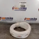 LOTE 155 - 01 ROLO DE CABO FLEXÍVEL 100M 1X2,5MM NA COR BRANCA(NOVO). (NO ESTADO) ATENÇÃO! FAZER A VISITAÇÃO ANTES DE ARREMATAR, NÃO SABEMOS SE FUNCIONA. LEILÃO NÃO TEM GARANTIA E NEM DEVOLUÇÃO, SUJEITO A POSSÍVEIS AVARIAS VISÍVEIS/OCULTAS E/OU AUSÊNCIA DE COMPONENTES.