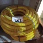 LOTE 602 - 02 ROLOS DE MANGUEIRA CORRUGADA. (NO ESTADO) ATENÇÃO! FAZER A VISITAÇÃO ANTES DE ARREMATAR, NÃO SABEMOS SE FUNCIONA. LEILÃO NÃO TEM GARANTIA E NEM DEVOLUÇÃO, SUJEITO A POSSÍVEIS AVARIAS VISÍVEIS/OCULTAS E/OU AUSÊNCIA DE COMPONENTES.