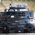 LOTE 059 - 02 APARELHOS DE DVD MARCAS E MODELOS DIVERSOS, 01 STÉREO INTEGRATED AMPLIFIER X-10, 01 AM/FM STÉREO TUNER SX-10 E 01 STÉREO CASSETE DECK DX-20 MARCAS CCE. (NO ESTADO) ATENÇÃO! FAZER A VISITAÇÃO ANTES DE ARREMATAR, NÃO SABEMOS SE FUNCIONA. LEILÃO NÃO TEM GARANTIA E NEM DEVOLUÇÃO, SUJEITO A POSSÍVEIS AVARIAS VISÍVEIS/OCULTAS E/OU AUSÊNCIA DE COMPONENTES.