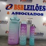LOTE 091 - 01 KIT GARRAFA MOTIVACIONAL COM 03 PEÇAS. (NO ESTADO) ATENÇÃO! FAZER A VISITAÇÃO ANTES DE ARREMATAR, NÃO SABEMOS SE FUNCIONA. LEILÃO NÃO TEM GARANTIA E NEM DEVOLUÇÃO, SUJEITO A POSSÍVEIS AVARIAS VISÍVEIS/OCULTAS E/OU AUSÊNCIA DE COMPONENTES.