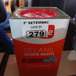 LOTE 279 - 01 LATA DE TINTA IQUINE DELANIL RENDE MUITO ACRÍLICO STANDARD INTERIORES/EXTERIORES NA COR ARARA AZUL 18L. (NO ESTADO) ATENÇÃO! FAZER A VISITAÇÃO ANTES DE ARREMATAR, NÃO SABEMOS SE FUNCIONA. LEILÃO NÃO TEM GARANTIA E NEM DEVOLUÇÃO, SUJEITO A POSSÍVEIS AVARIAS VISÍVEIS/OCULTAS E/OU AUSÊNCIA DE COMPONENTES.
