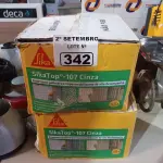 LOTE 342 - 02 CAIXAS DE SIKA TOP-107 CINZA, ARGAMASSA POLIMÉRICA IMPERMEABILIZANTE DE ALTO DESEMPENHO. (NO ESTADO) ATENÇÃO! FAZER A VISITAÇÃO ANTES DE ARREMATAR, NÃO SABEMOS SE FUNCIONA. LEILÃO NÃO TEM GARANTIA E NEM DEVOLUÇÃO, SUJEITO A POSSÍVEIS AVARIAS VISÍVEIS/OCULTAS E/OU AUSÊNCIA DE COMPONENTES.