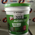 LOTE 322 - 01 BALDE DE TINTA ACRÍLICA 18L NA COR CONCRETO FOSCO. (NO ESTADO) ATENÇÃO! FAZER A VISITAÇÃO ANTES DE ARREMATAR, NÃO SABEMOS SE FUNCIONA. LEILÃO NÃO TEM GARANTIA E NEM DEVOLUÇÃO, SUJEITO A POSSÍVEIS AVARIAS VISÍVEIS/OCULTAS E/OU AUSÊNCIA DE COMPONENTES.