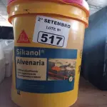 LOTE 517 - 01 BALDE DE SIKANOL ALVENARIA, ADITIVO PLASTIFICANTE PARA ARGAMASSA DE ASSENTAMENTO E REBOCO 18L. (NO ESTADO) ATENÇÃO! FAZER A VISITAÇÃO ANTES DE ARREMATAR, NÃO SABEMOS SE FUNCIONA. LEILÃO NÃO TEM GARANTIA E NEM DEVOLUÇÃO, SUJEITO A POSSÍVEIS AVARIAS VISÍVEIS/OCULTAS E/OU AUSÊNCIA DE COMPONENTES.