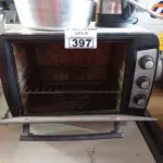 LOTE 397 - 01 FORNO ELÉTRICO, 01 CHALEIRA ELÉTRICA, 01 PANELA PARA FAZER BOLO E 01 CONCHA. (NO ESTADO) ATENÇÃO! FAZER A VISITAÇÃO ANTES DE ARREMATAR, NÃO SABEMOS SE FUNCIONA. LEILÃO NÃO TEM GARANTIA E NEM DEVOLUÇÃO, SUJEITO A POSSÍVEIS AVARIAS VISÍVEIS/OCULTAS E/OU AUSÊNCIA DE COMPONENTES.