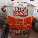 LOTE 313 - 01 LATA DE TINTA IQUINE DELANIL RENDE MUITO ACRÍLICO STANDARD INTERIORES/EXTERIORES NA COR PEROLA 18L. (NO ESTADO) ATENÇÃO! FAZER A VISITAÇÃO ANTES DE ARREMATAR, NÃO SABEMOS SE FUNCIONA. LEILÃO NÃO TEM GARANTIA E NEM DEVOLUÇÃO, SUJEITO A POSSÍVEIS AVARIAS VISÍVEIS/OCULTAS E/OU AUSÊNCIA DE COMPONENTES.
