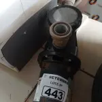 LOTE 443 - 01 BOMBA D’AGUA. (NO ESTADO) ATENÇÃO! FAZER A VISITAÇÃO ANTES DE ARREMATAR, NÃO SABEMOS SE FUNCIONA. LEILÃO NÃO TEM GARANTIA E NEM DEVOLUÇÃO, SUJEITO A POSSÍVEIS AVARIAS VISÍVEIS/OCULTAS E/OU AUSÊNCIA DE COMPONENTES.