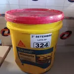 LOTE 324 - 01 BALDE DE SIKANOL ALVENARIA, ADITIVO PLASTIFICANTE PARA ARGAMASSA DE ASSENTAMENTO E REBOCO 18L. (NO ESTADO) ATENÇÃO! FAZER A VISITAÇÃO ANTES DE ARREMATAR, NÃO SABEMOS SE FUNCIONA. LEILÃO NÃO TEM GARANTIA E NEM DEVOLUÇÃO, SUJEITO A POSSÍVEIS AVARIAS VISÍVEIS/OCULTAS E/OU AUSÊNCIA DE COMPONENTES.