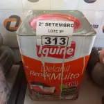 LOTE 313 - 01 LATA DE TINTA IQUINE DELANIL RENDE MUITO ACRÍLICO STANDARD INTERIORES/EXTERIORES NA COR PEROLA 18L. (NO ESTADO) ATENÇÃO! FAZER A VISITAÇÃO ANTES DE ARREMATAR, NÃO SABEMOS SE FUNCIONA. LEILÃO NÃO TEM GARANTIA E NEM DEVOLUÇÃO, SUJEITO A POSSÍVEIS AVARIAS VISÍVEIS/OCULTAS E/OU AUSÊNCIA DE COMPONENTES.