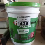 LOTE 438 - 01 BALDE DE TINTA ACRÍLICA 18L NA COR CONCRETO FOSCO. (NO ESTADO) ATENÇÃO! FAZER A VISITAÇÃO ANTES DE ARREMATAR, NÃO SABEMOS SE FUNCIONA. LEILÃO NÃO TEM GARANTIA E NEM DEVOLUÇÃO, SUJEITO A POSSÍVEIS AVARIAS VISÍVEIS/OCULTAS E/OU AUSÊNCIA DE COMPONENTES.