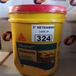 LOTE 324 - 01 BALDE DE SIKANOL ALVENARIA, ADITIVO PLASTIFICANTE PARA ARGAMASSA DE ASSENTAMENTO E REBOCO 18L. (NO ESTADO) ATENÇÃO! FAZER A VISITAÇÃO ANTES DE ARREMATAR, NÃO SABEMOS SE FUNCIONA. LEILÃO NÃO TEM GARANTIA E NEM DEVOLUÇÃO, SUJEITO A POSSÍVEIS AVARIAS VISÍVEIS/OCULTAS E/OU AUSÊNCIA DE COMPONENTES.