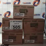 LOTE 505 - 05 CAIXAS COM CATALISADOR VERNIZ “PU”, COM 06 LATAS DE 150ML CADA. (NO ESTADO) ATENÇÃO! FAZER A VISITAÇÃO ANTES DE ARREMATAR, NÃO SABEMOS SE FUNCIONA. LEILÃO NÃO TEM GARANTIA E NEM DEVOLUÇÃO, SUJEITO A POSSÍVEIS AVARIAS VISÍVEIS/OCULTAS E/OU AUSÊNCIA DE COMPONENTES.