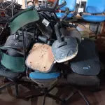 LOTE 540 - 01 LOTE COM VÁRIAS CADEIRAS DE ESCRITÓRIO MARCAS E MODELOS DIVERSOS. (NO ESTADO) ATENÇÃO! FAZER A VISITAÇÃO ANTES DE ARREMATAR, NÃO SABEMOS SE FUNCIONA. LEILÃO NÃO TEM GARANTIA E NEM DEVOLUÇÃO, SUJEITO A POSSÍVEIS AVARIAS VISÍVEIS/OCULTAS E/OU AUSÊNCIA DE COMPONENTES.